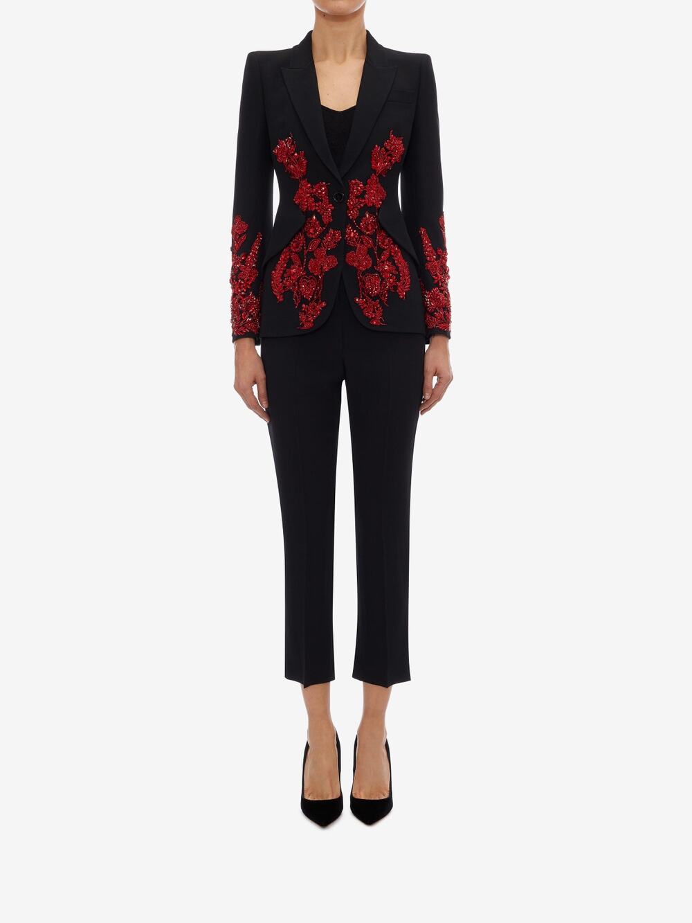 McQueen Cigarette Wool Mohair 1000 Trousers Pants in Black 40 S
